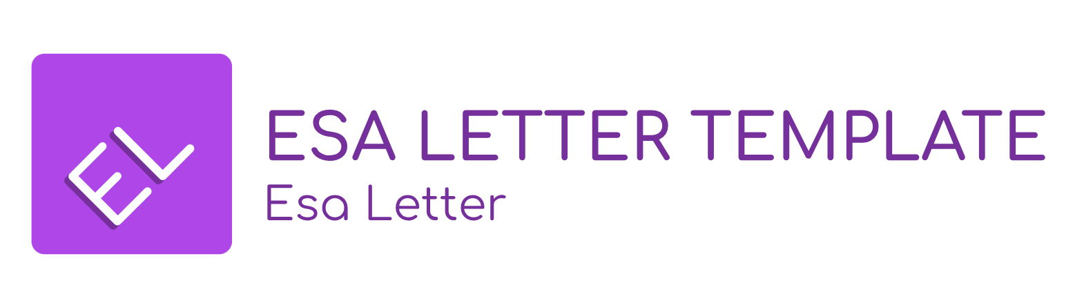 ESA Letter Template Logo